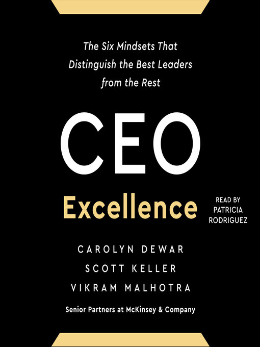 Title details for CEO Excellence by Carolyn Dewar - Available